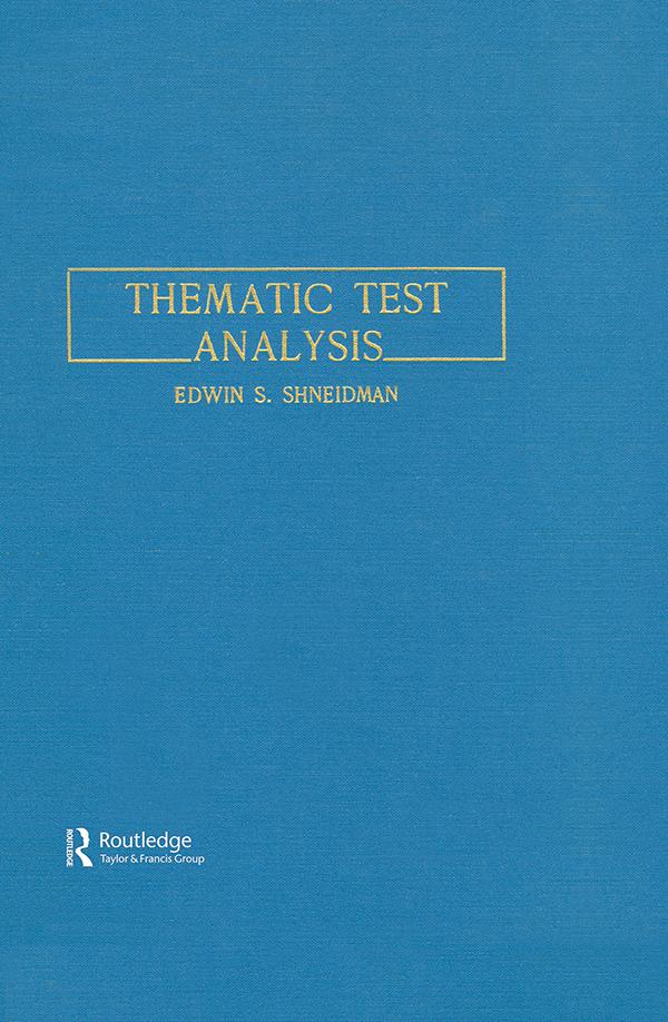 Thematic Test Analysis by E. S. Shneidman