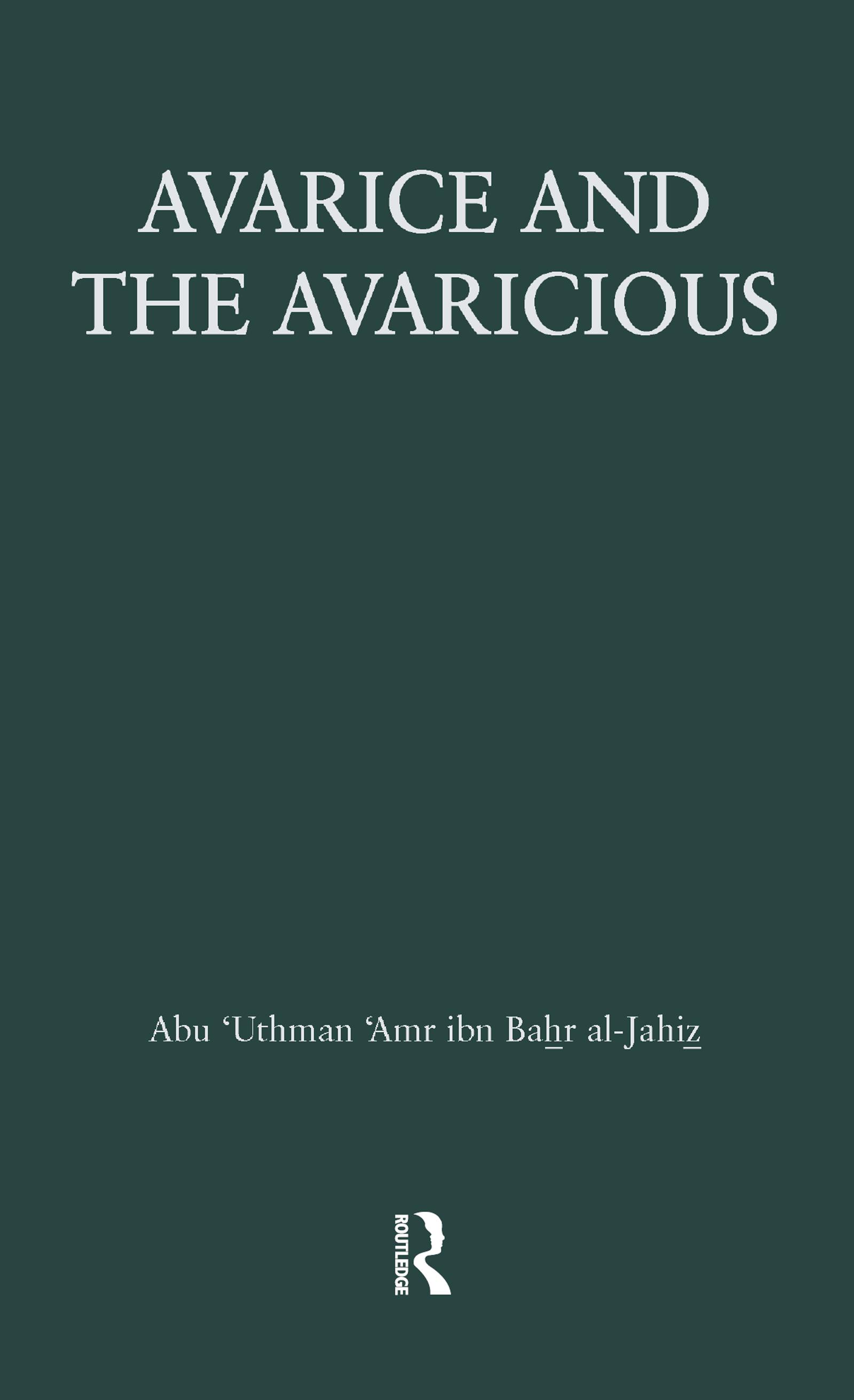 Avarice & The Avaricious
