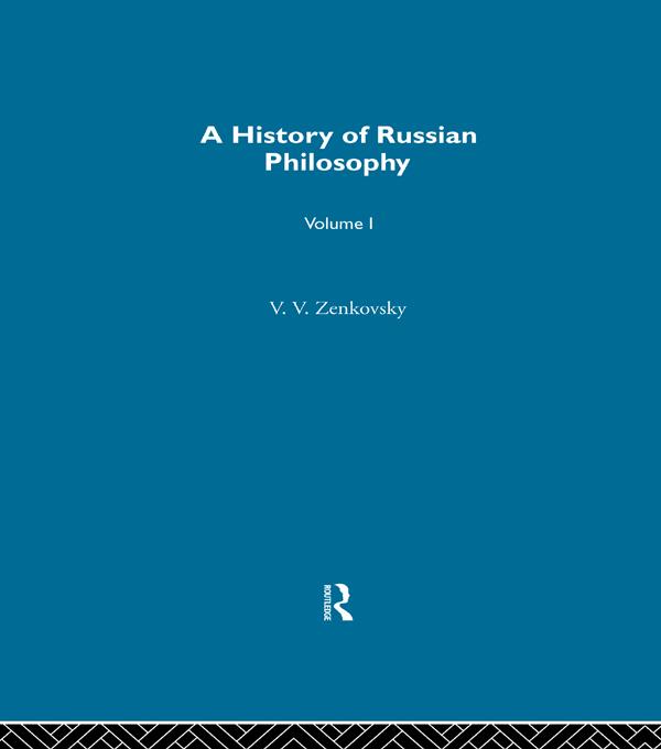 History Russian Philosophy V1 by V. Zenkovsy