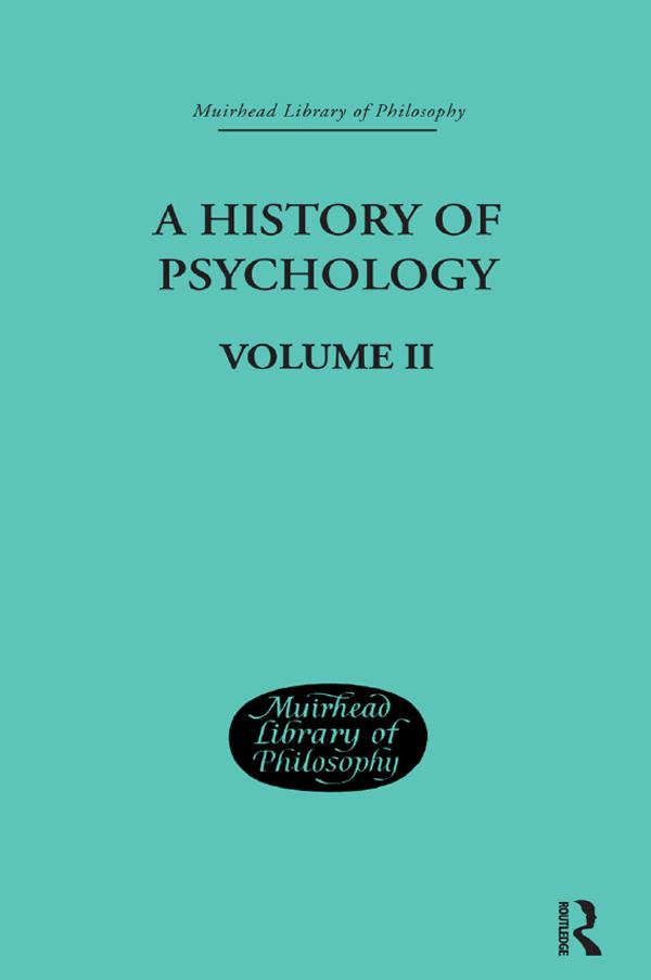 A History of Psychology by George Sidney Brett