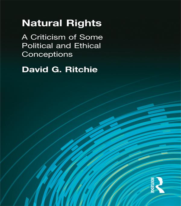 Natural Rights by David G Ritchie