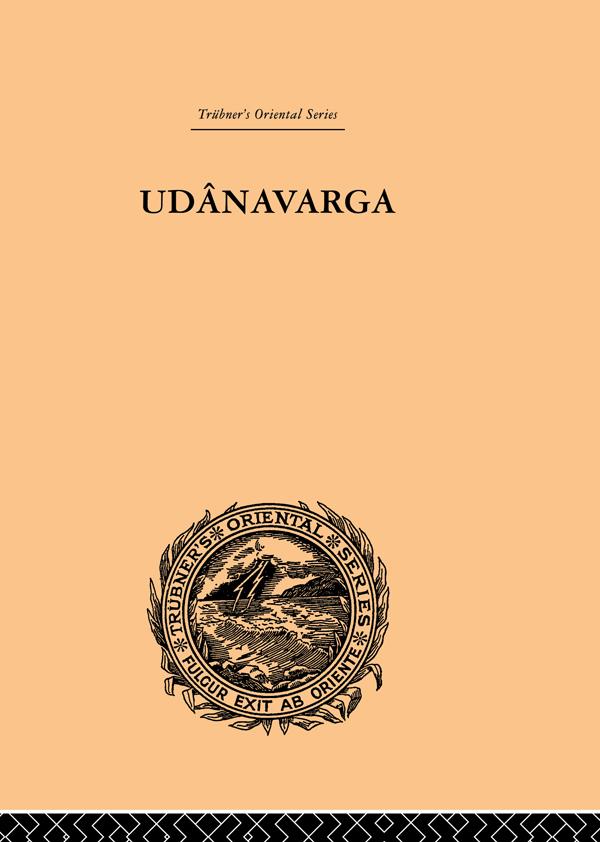 Udanavarga by W. Woodville Rockhill