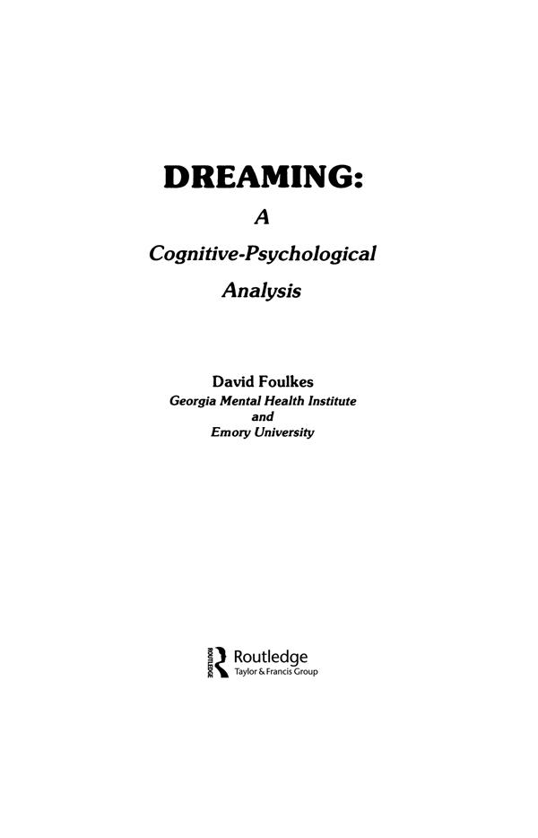 Dreaming by David Foulkes
