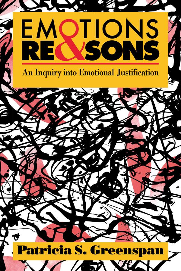 Emotions and Reasons by Patricia S. Greenspan