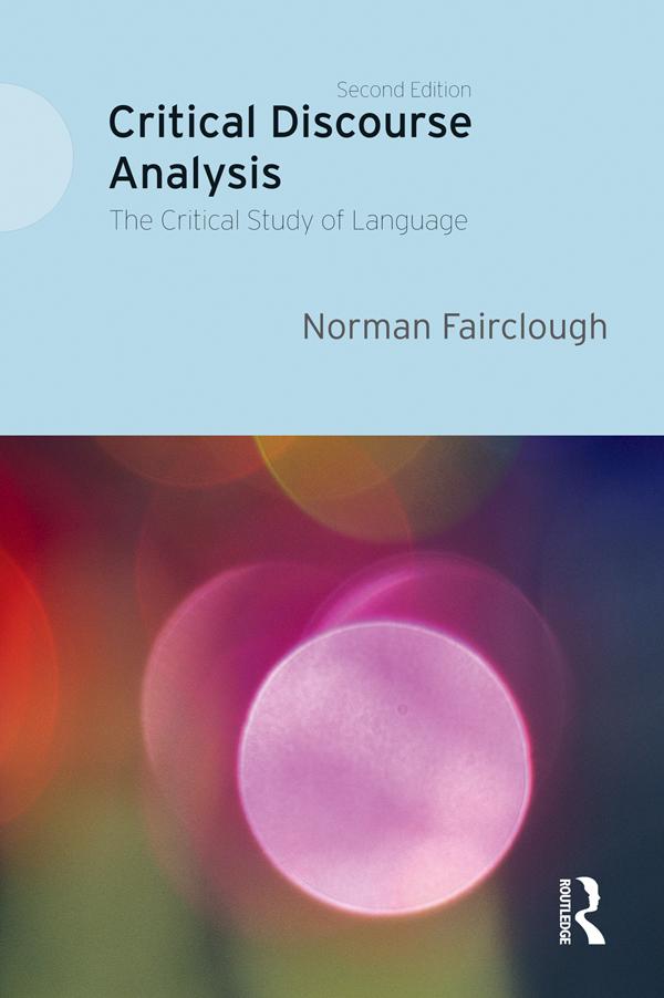 Critical Discourse Analysis by Norman Fairclough