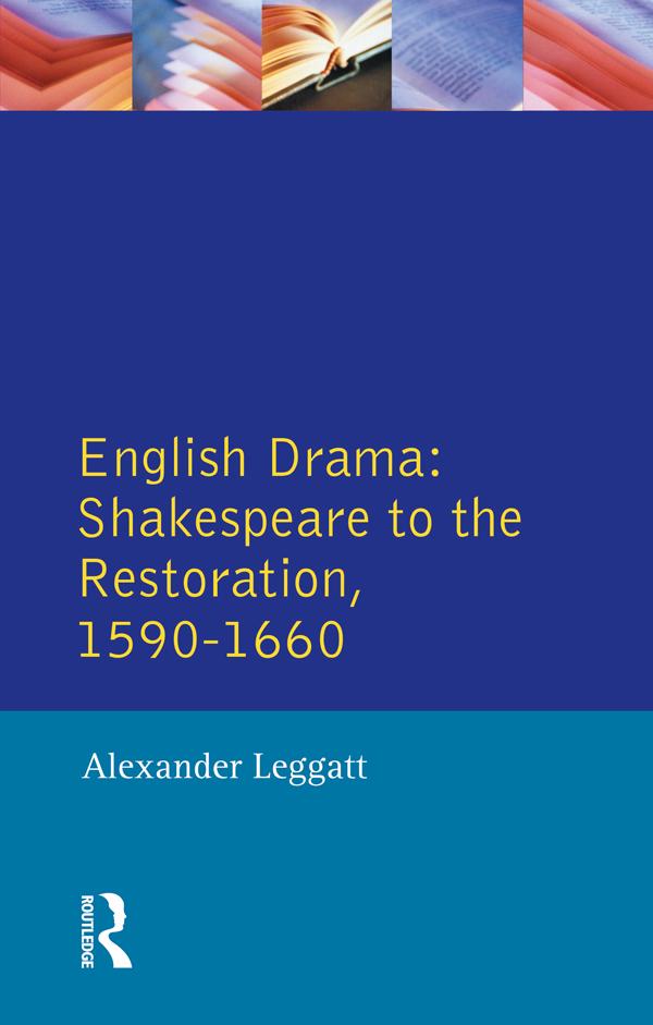 English Drama by Alexander Leggatt