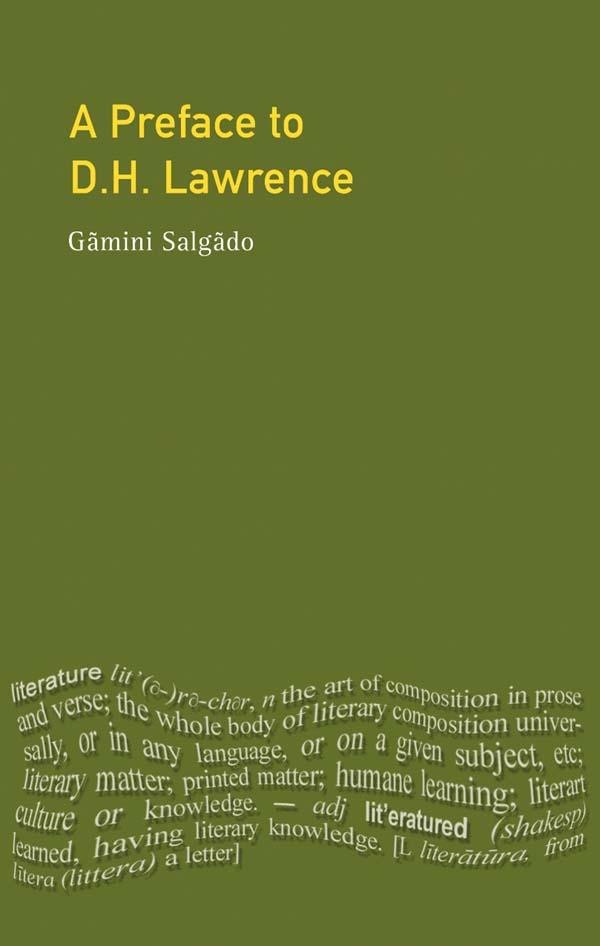 A Preface to Lawrence by Gamini Salgado
