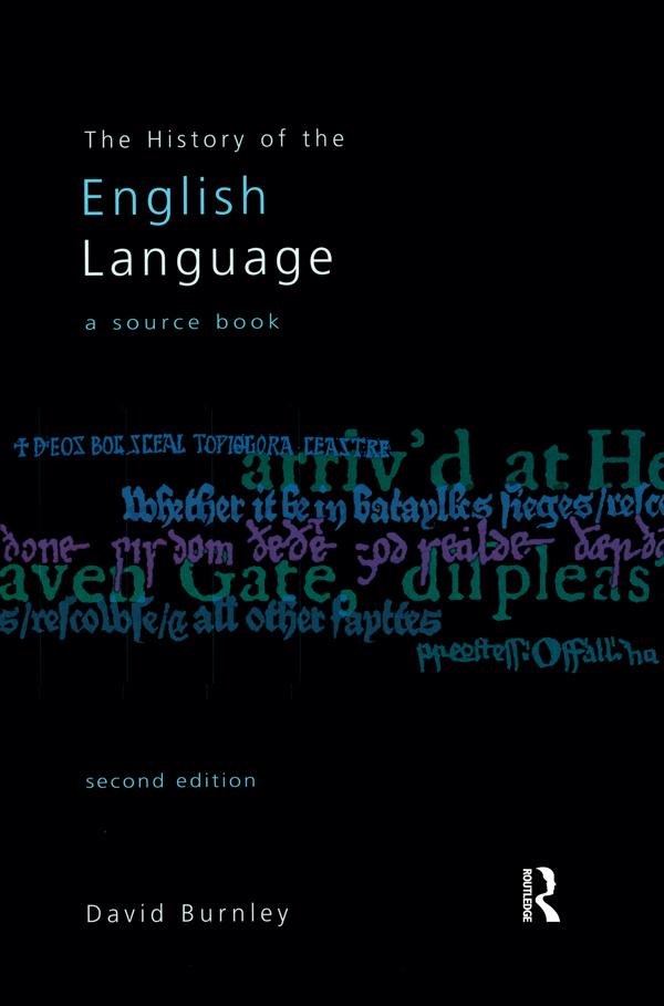 The History of the English Language by David Burnley