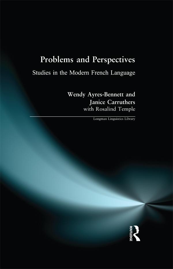 Problems and Perspectives by Janice Carruthers, Rosalind Temple, Wendy Ayres-Bennett