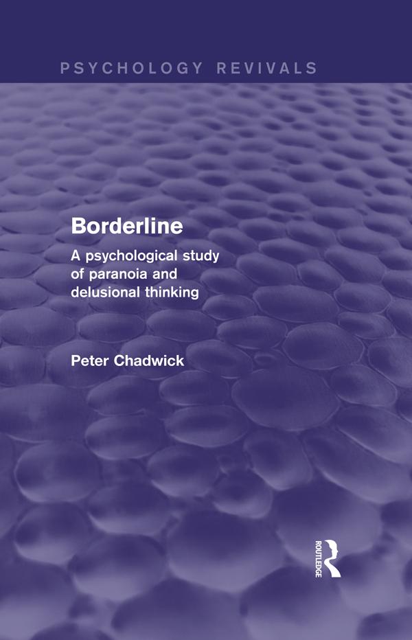 Borderline (Psychology Revivals) by Peter Chadwick