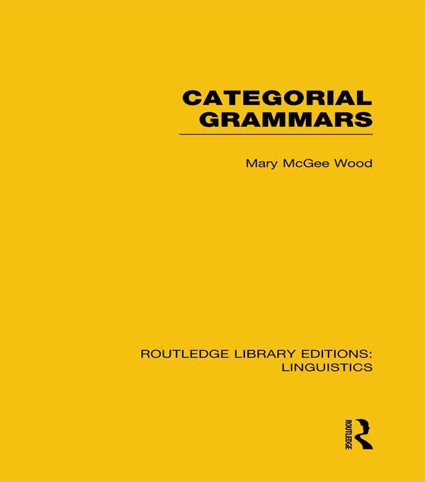 Categorial Grammars