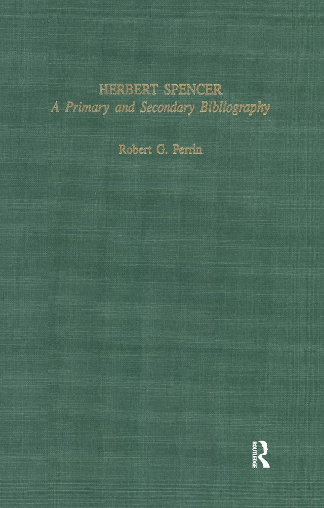 Herbert Spencer by Robert G. Perrin