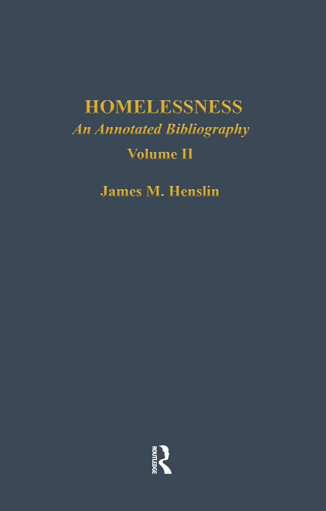 Homelessness by James M. Henslin