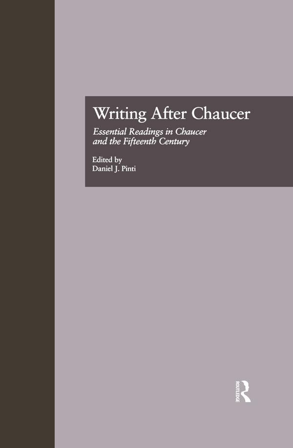 Writing After Chaucer by Daniel Pinti