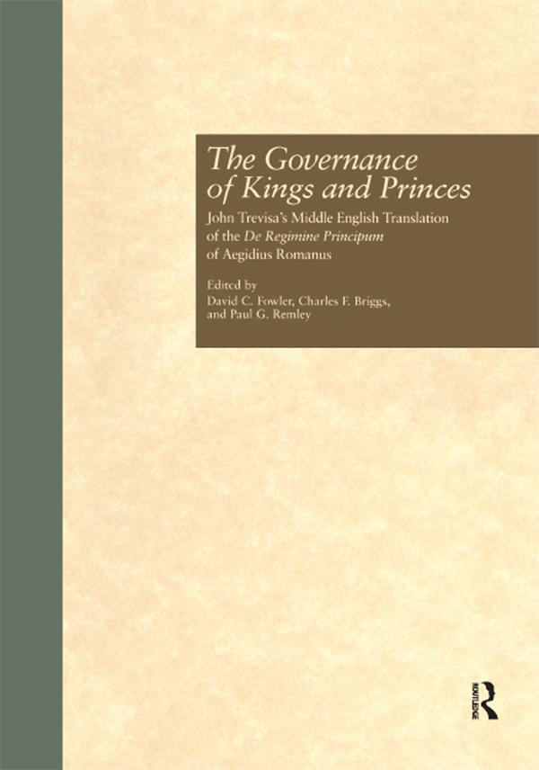 The Governance of Kings and Princes