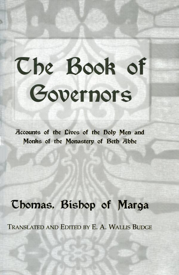The Book Of Governors by E.A. Wallis Budge