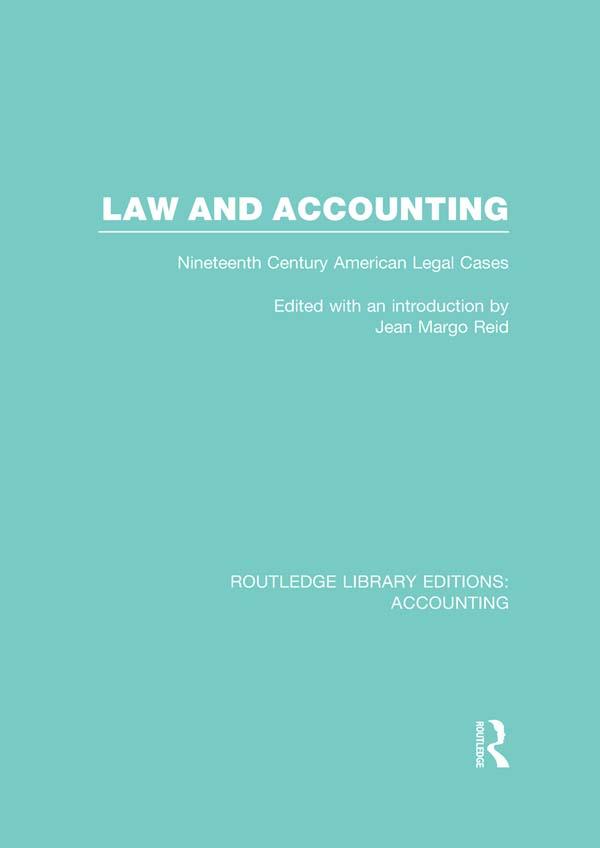 Law and Accounting (RLE Accounting) by Jean Reid