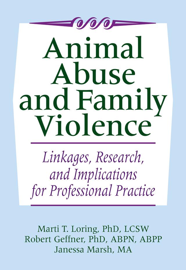 Animal Abuse and Family Violence