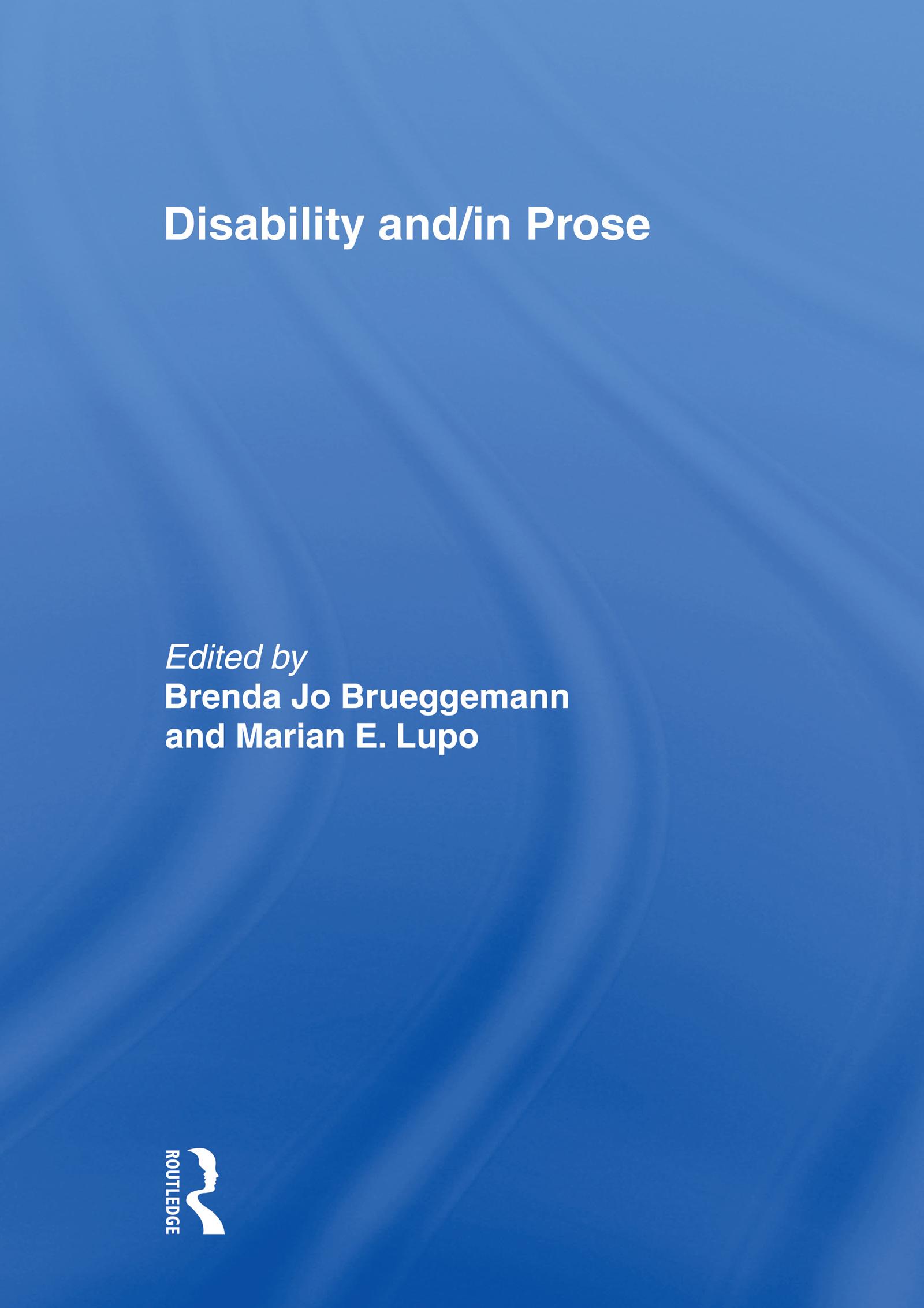 Disability and/in Prose