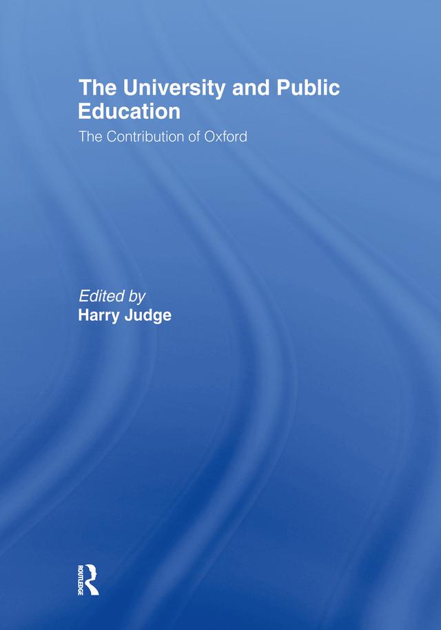 The University and Public Education by Harry Judge