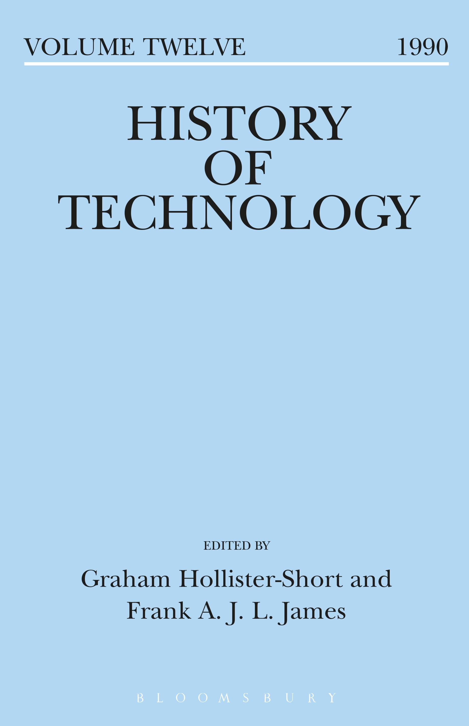 History of Technology Volume 12