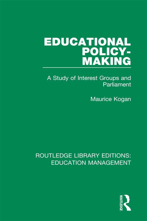 Educational Policy-making by Maurice Kogan