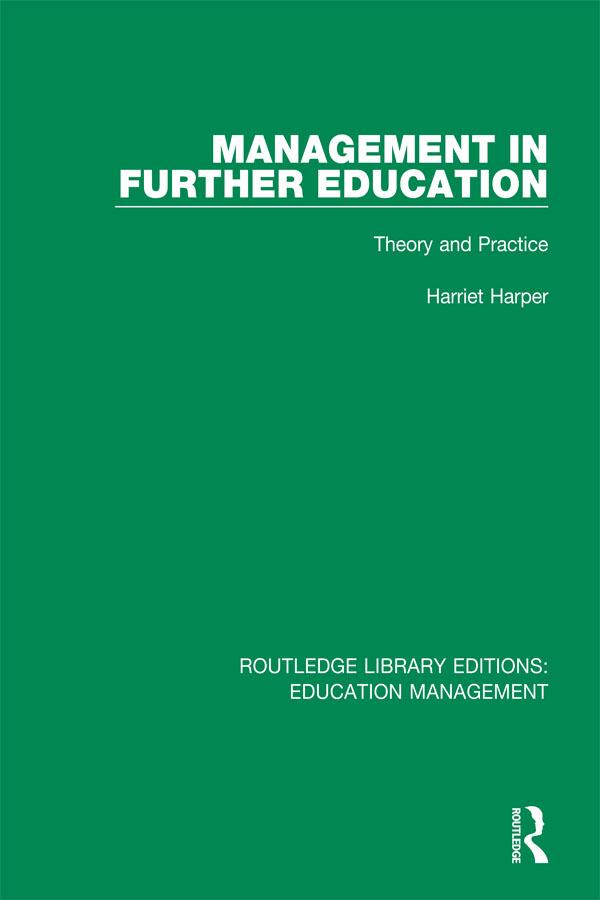 Management in Further Education by Harriet Harper