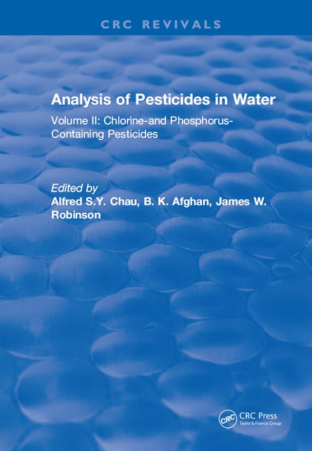 Analysis of Pesticides in Water by Alfred S.Y. Chau