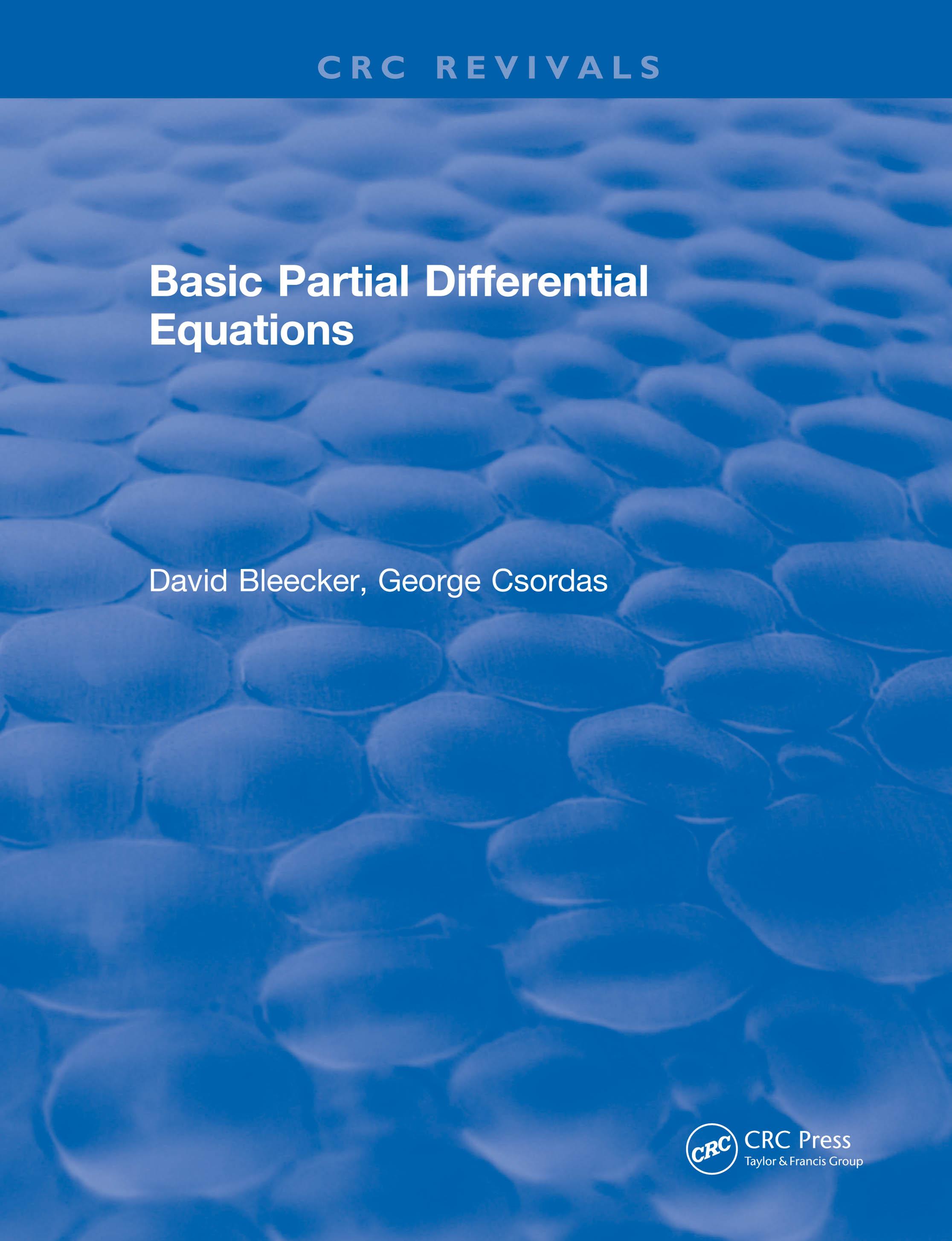 Basic Partial Differential Equations