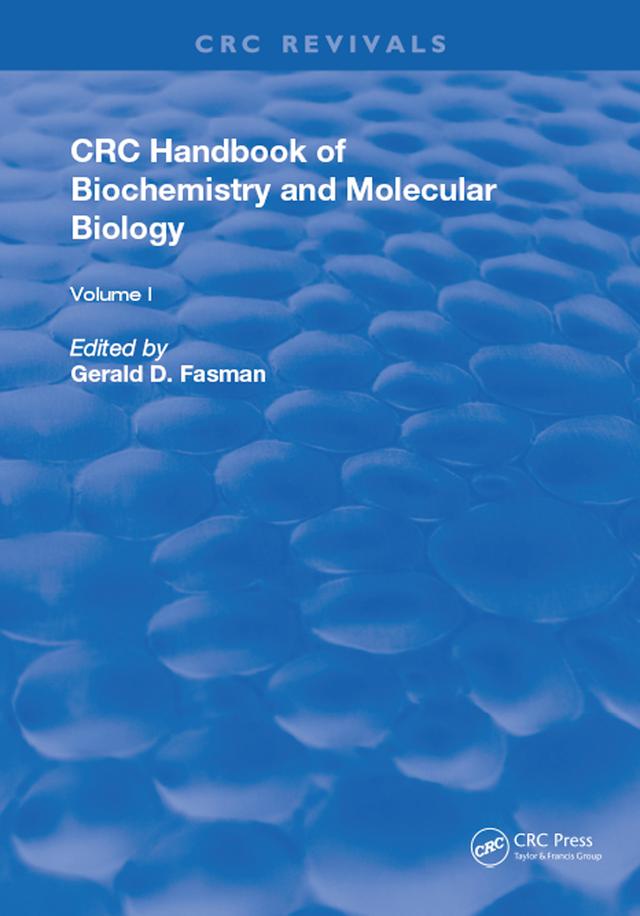 Handbook of Biochemistry by Gerald D Fasman