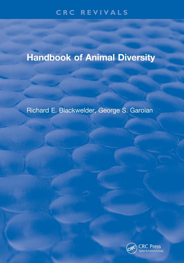 Handbook of Animal Diversity by Richard E. Blackwelder