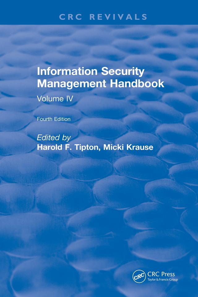 Information Security Management Handbook by Harold Tipton