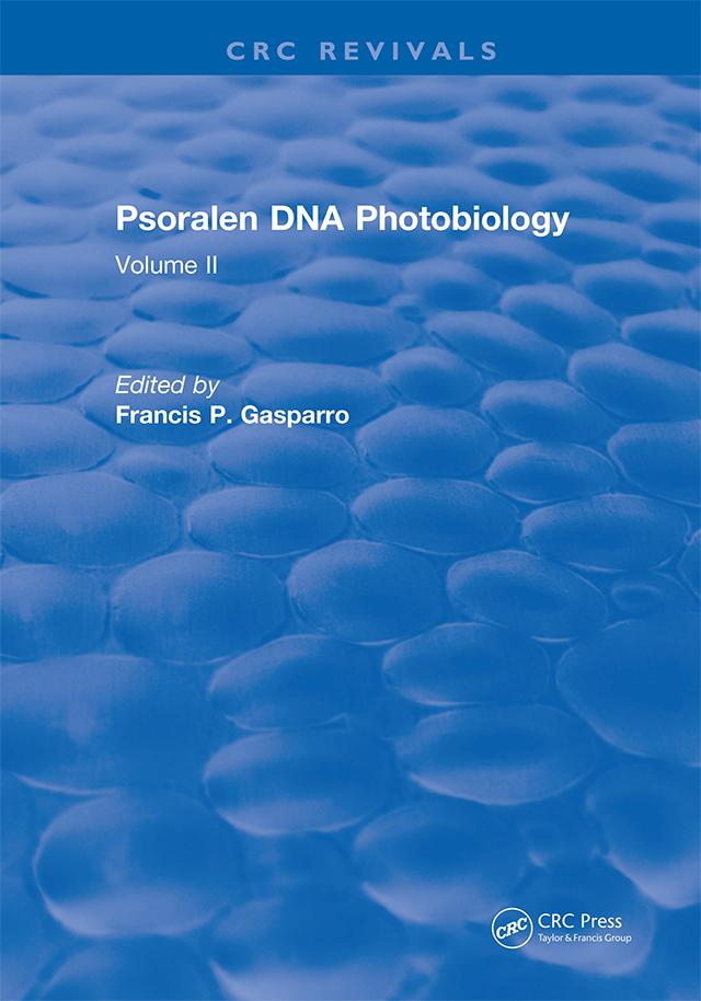 Psoralen Dna Photobiology by Francis P. Gasparro