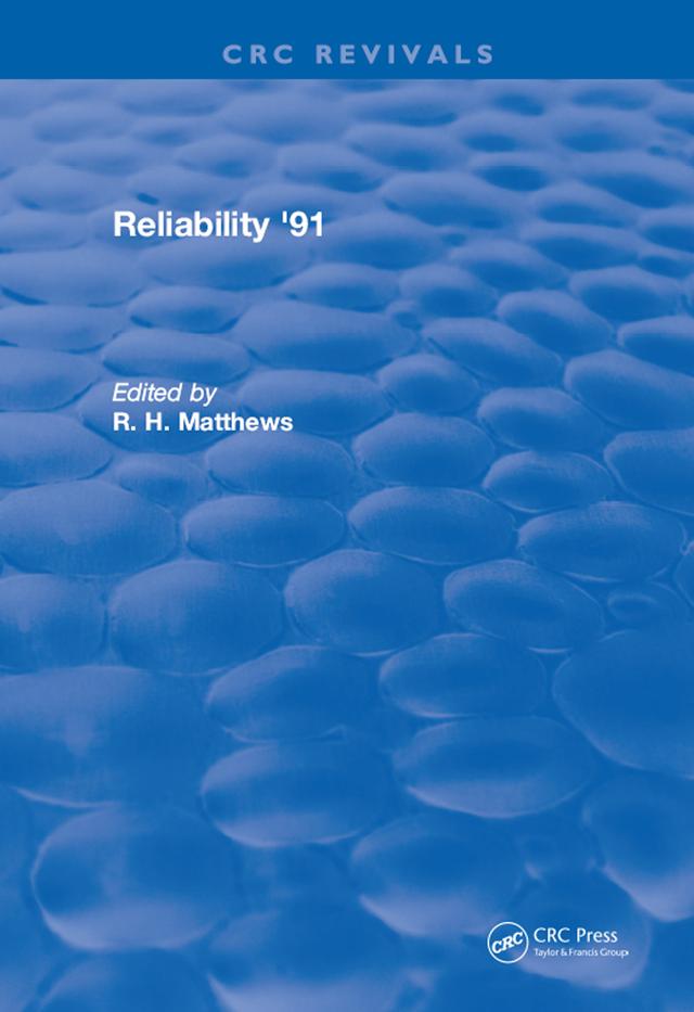 Reliability 91 by R.H. Matthews
