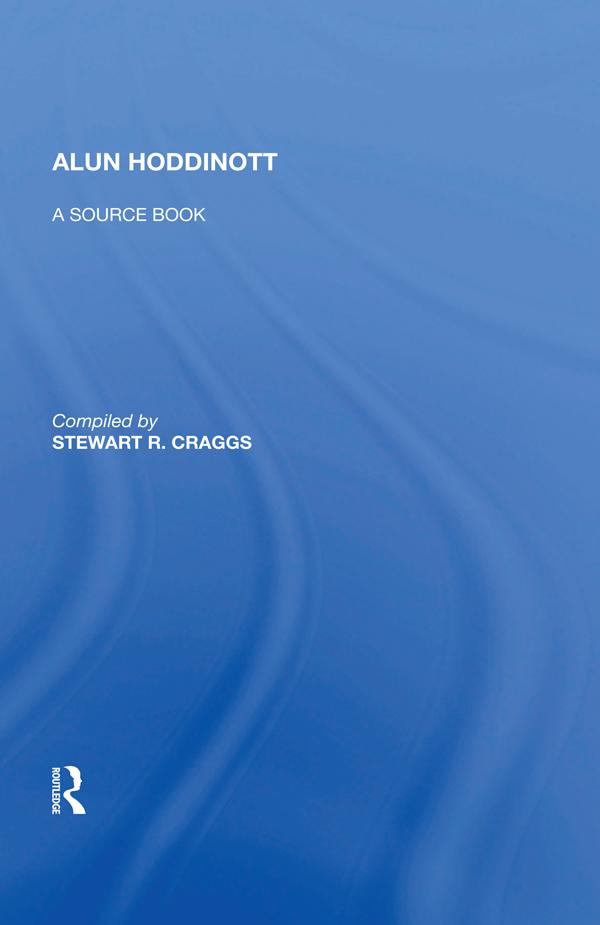Alun Hoddinott by R. Craggs Stewart