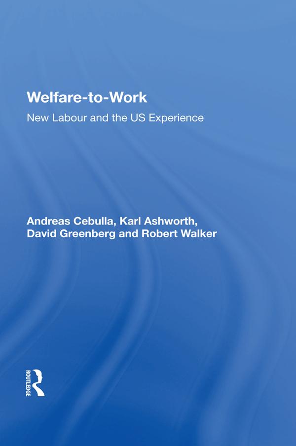 Welfare-to-Work by Andreas Cebulla