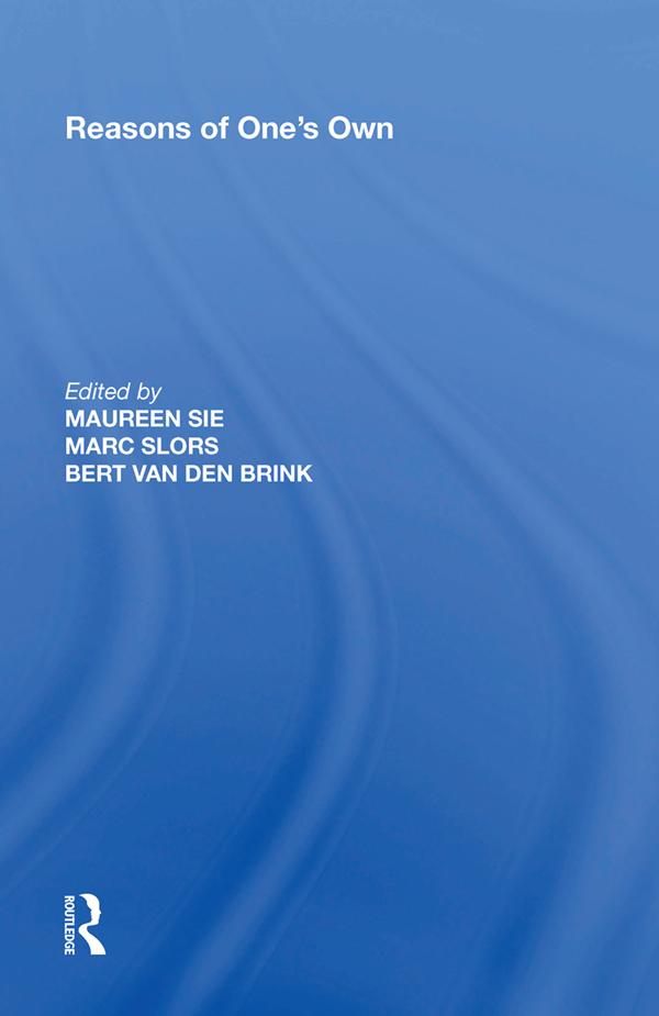 Reasons of One's Own by Marc Slors