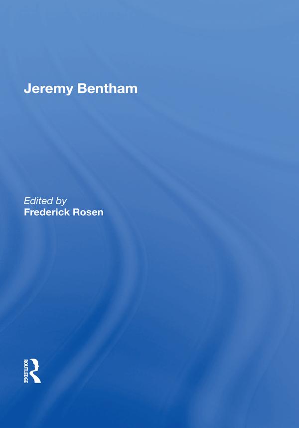 Jeremy Bentham by Frederick Rosen