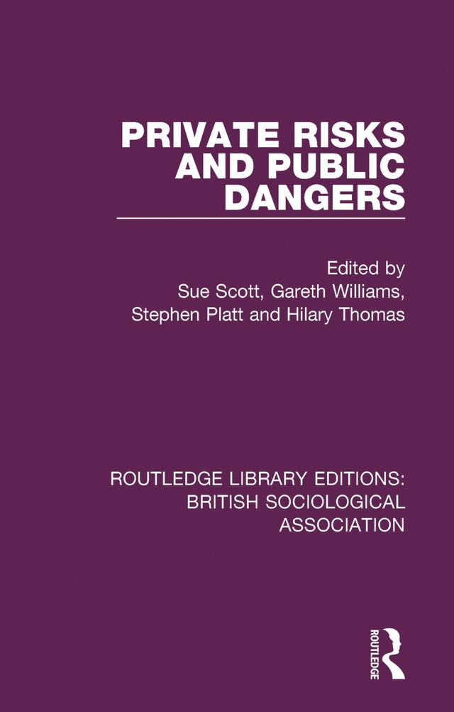 Private Risks and Public Dangers by Gareth Williams, Hilary Thomas, Stephen Platt, Sue Scott