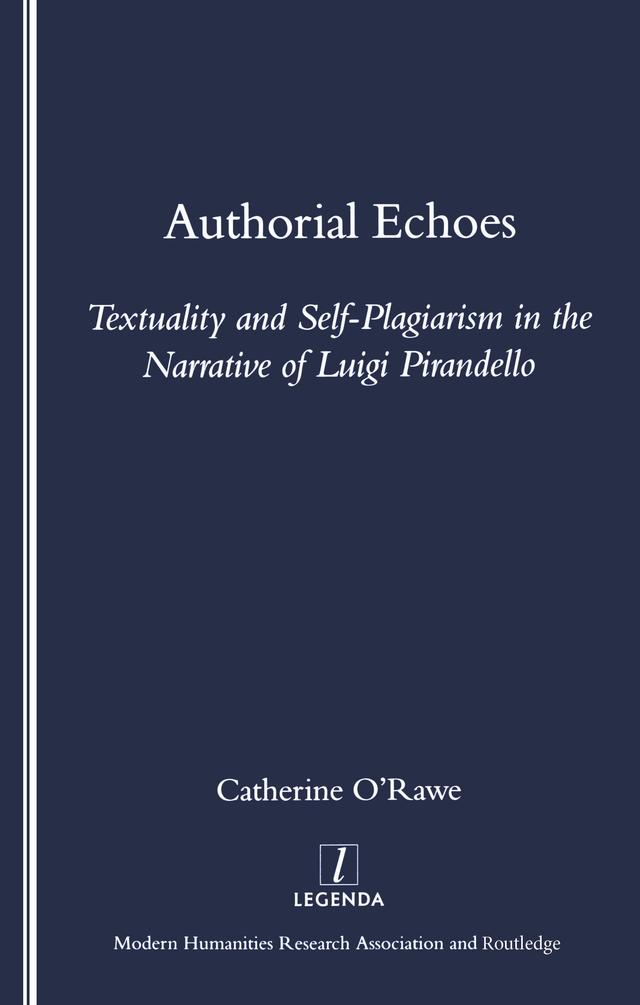 Authorial Echoes by Catherine O'Rawe