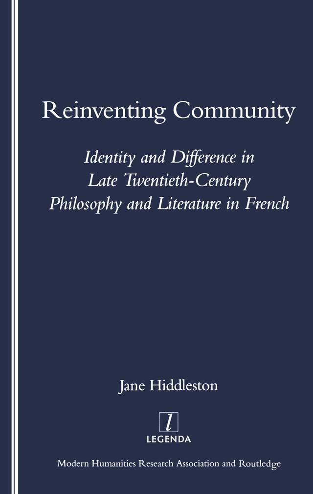 Reinventing Community by Jane Hiddlestone
