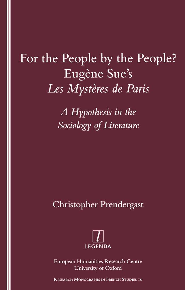 For the People, by the People? by Christopher Prendergast