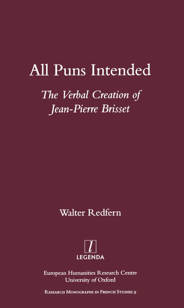 All Puns Intended by Walter Redfern
