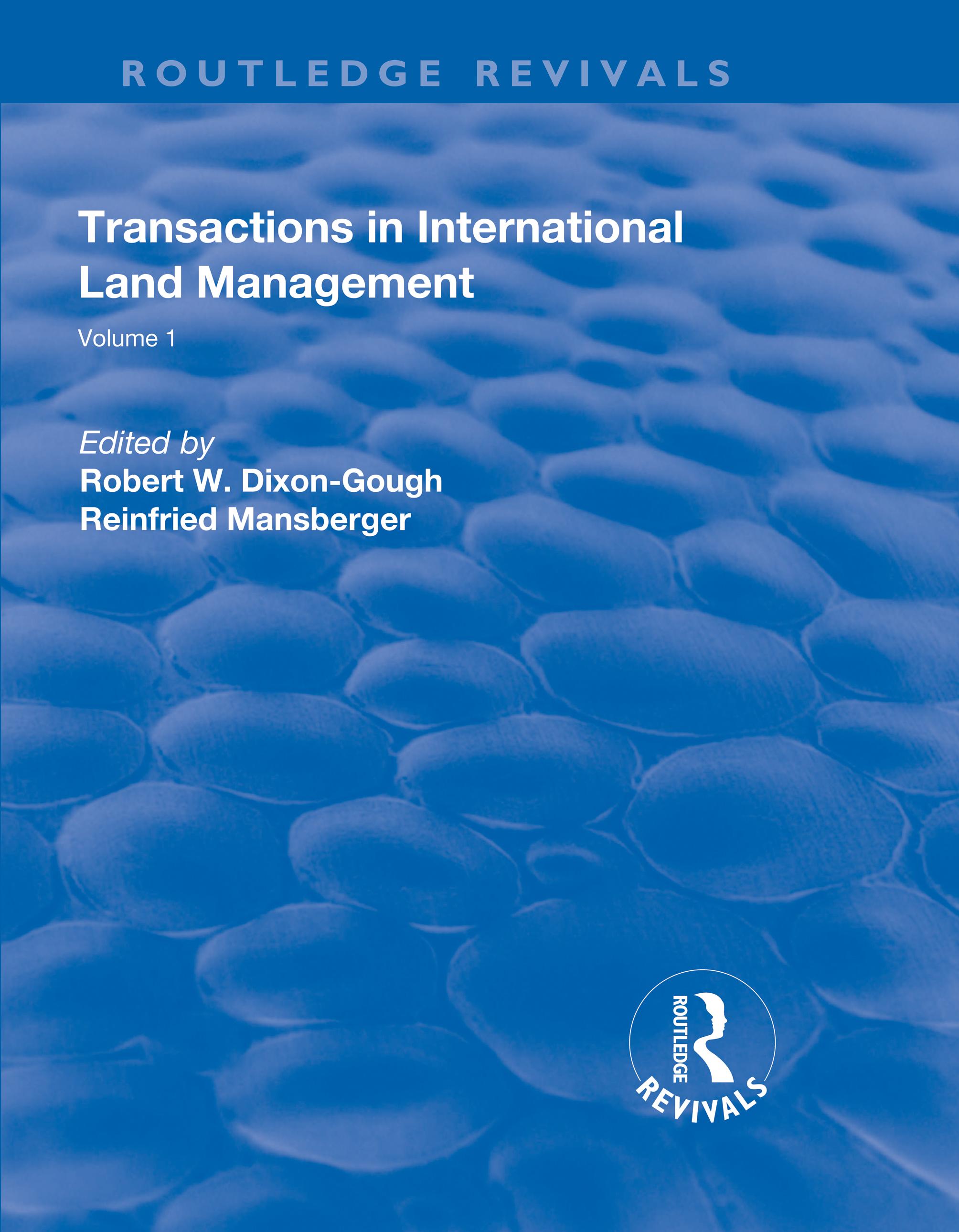 Transactions in International Land Management