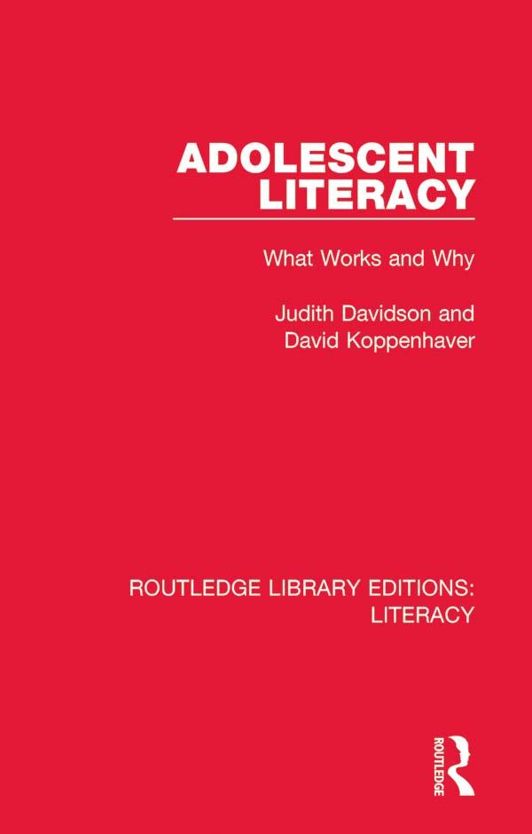 Adolescent Literacy by David Koppenhaver, Judith Davidson