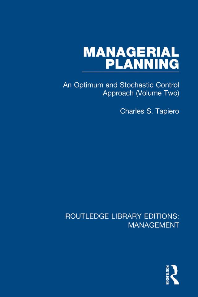 Managerial Planning by Charles S. Tapiero