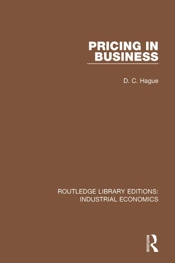 Pricing in Business by Douglas Hague