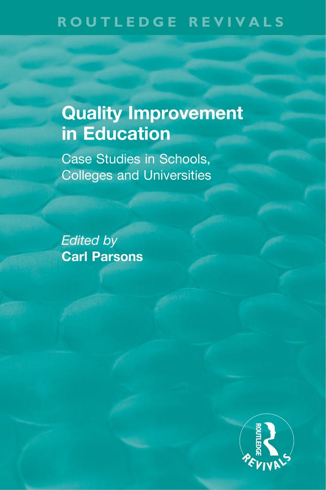 Quality Improvement in Education by Carl Parsons