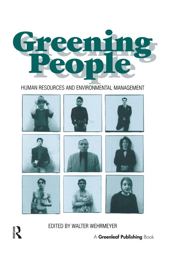 Greening People by Walter Wehrmeyer