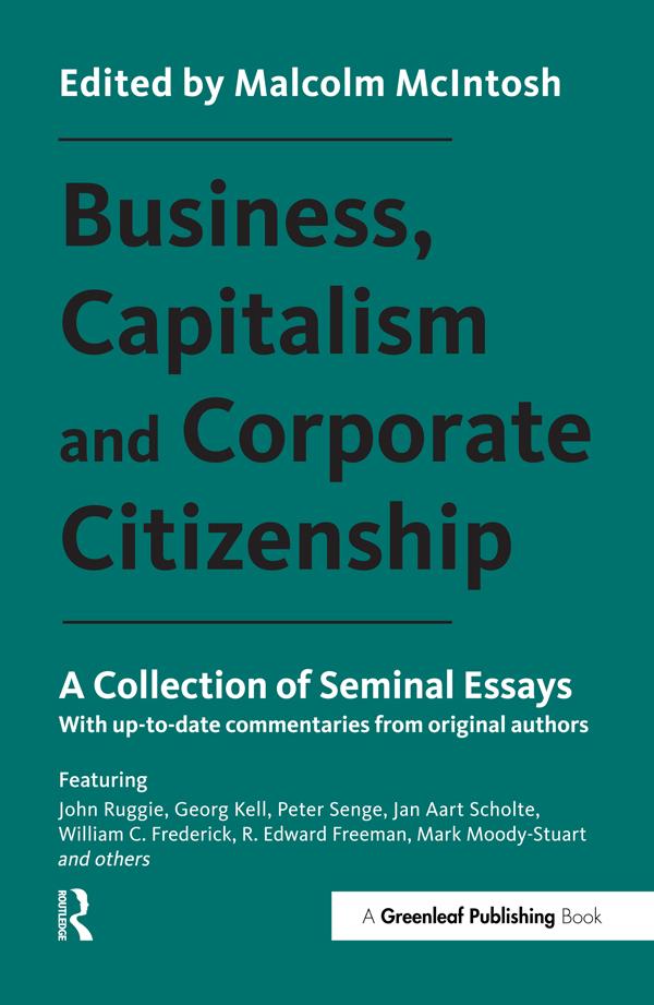 Business, Capitalism and Corporate Citizenship by Malcolm McIntosh